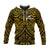 New Zealand Silver Fern Rugby Hoodie All Black Gold NZ Maori Pattern LT13 - Wonder Print Shop