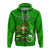 Custom Ireland Hoodie Saint Patricks Day Happy Leprechaun And Shamrock - Wonder Print Shop