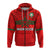 Morocco Football Hoodie World Cup 2022 Red Moroccan Pattern - Wonder Print Shop