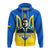 Ukraine Hoodie Ukraine Gold Trident Slava Ukraini Blue - Wonder Print Shop