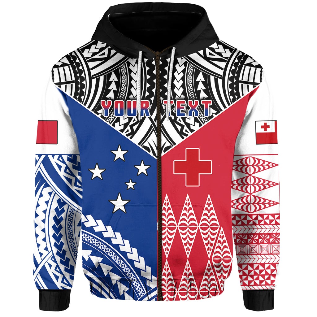 Custom Spirit Of TokoUso Zip Hoodie Tonga Samoa LT13 - Wonder Print Shop