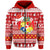 Tonga Kilisimasi Fiefia Zip Hoodie Merry Christmas with Tongan Pattern LT13 - Wonder Print Shop