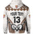 Custom Text and Number Fiji Rugby Bati Hoodie Proud Tapa Pattern LT13 - Wonder Print Shop