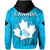 Canada Maple Leaf Hoodie Blue Haida Wolf LT13 - Wonder Print Shop