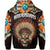 The First Americans Hoodie Indian Headdress With Skull LT13 - Wonder Print Shop