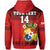 Custom Text And Number Tonga Rugby Hoodie Mate Maa Tonga Pacific Ngatu Black - Wonder Print Shop