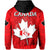 Canada Maple Leaf Hoodie Red Haida Wolf LT13 - Wonder Print Shop