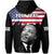 Custom United States Hoodie United States Happy MLK Day Flag Grunge Style - Wonder Print Shop