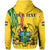 Custom Ghana Hoodie Ghanan Coat Of Arms Mix Kente Pattern - Wonder Print Shop