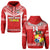 Custom Text And Number Tonga Rugby Hoodie Mate Maa Tonga Pacific Ngatu White - Wonder Print Shop