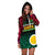 Shefa Province Hoodie Dress Vanuatu Pig Tusk Polynesian Flag Style - Wonder Print Shop