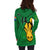 (Custom Text And Number) South Africa Rugby Hoodie Dress Bokke Springbok With African Pattern Stronger Together - Wonder Print Shop