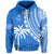 Custom Text and Number Fiji Rugby Sevens Hoodie Fijian 7s Tapa Polynesian Blue Ver.01 LT13 - Wonder Print Shop