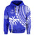 Custom Text and Number Fiji Rugby Sevens Hoodie Fijian 7s Tapa Polynesian Blue Ver.02 LT13 - Wonder Print Shop