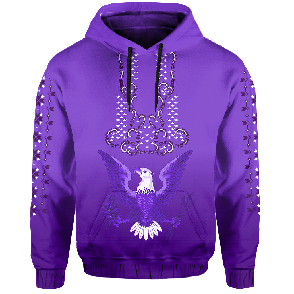 Philippines Hoodie Sun Filipino Purple Barong LT13 - Wonder Print Shop