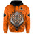 Canada Maple Leaf Hoodie Orange Haida Wolf LT13 - Wonder Print Shop