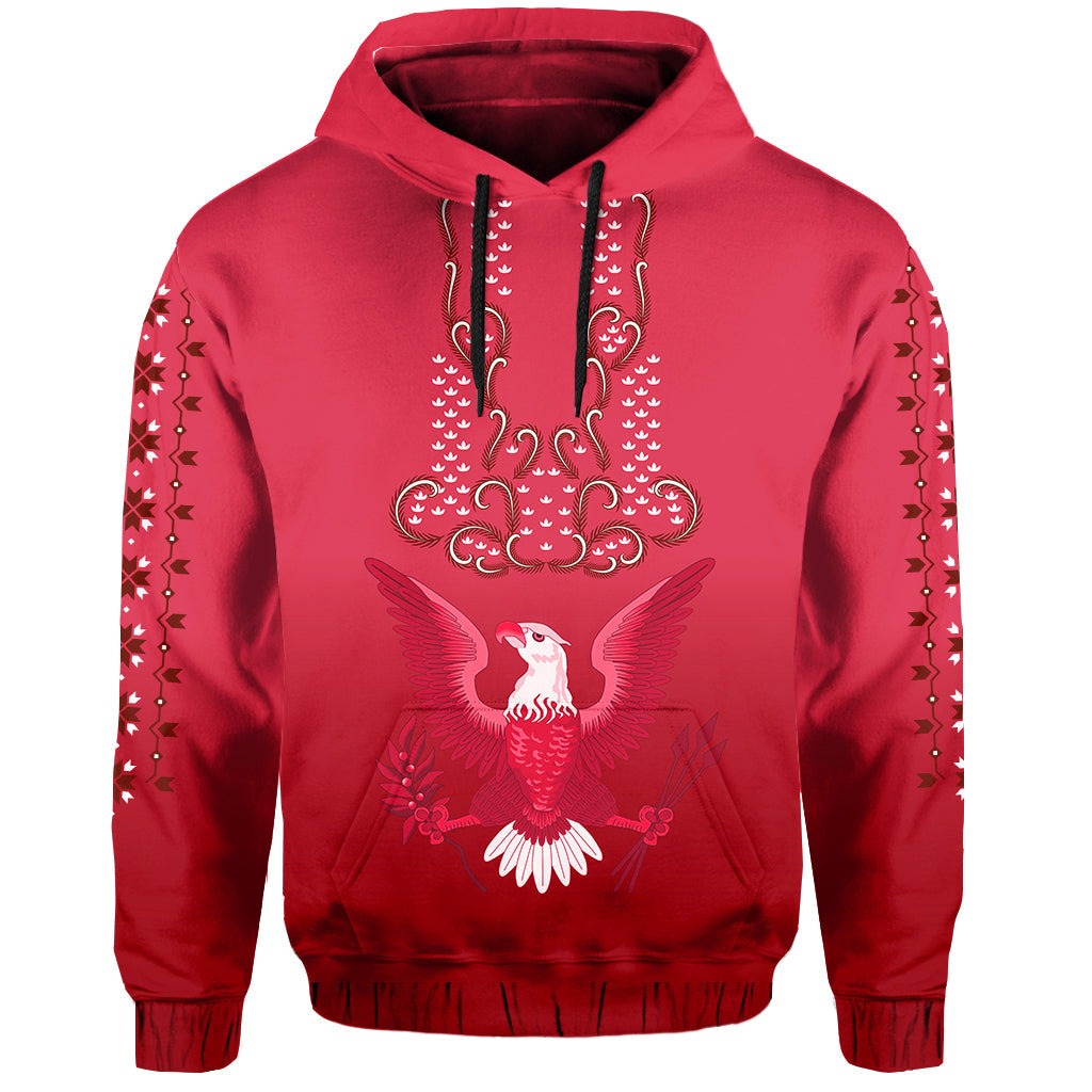 Philippines Hoodie Sun Filipino Red Barong LT13 - Wonder Print Shop