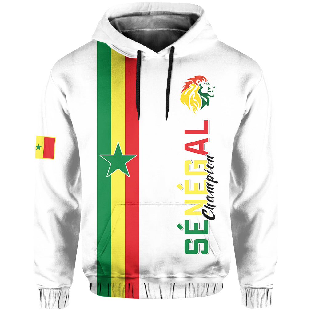 Senegal Football Hoodie World Cup Soccer Lions of Teranga Champions mix Map LT13 - Wonder Print Shop