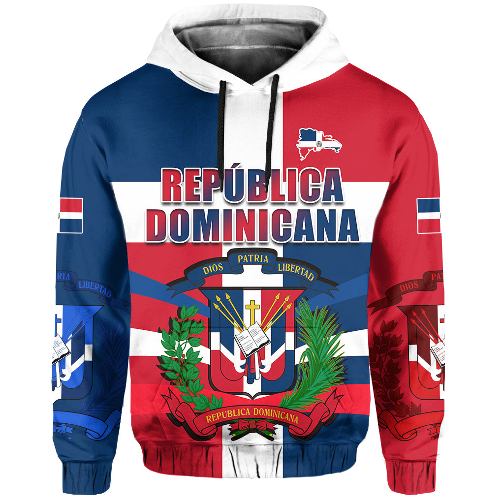 Dominican Republic Hoodie Dominicana Proud Style Flag LT13 - Wonder Print Shop