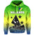 Custom Malampa Province Hoodie Native Canoe Mix Vanuatu Pig Tusk Green Version - Wonder Print Shop