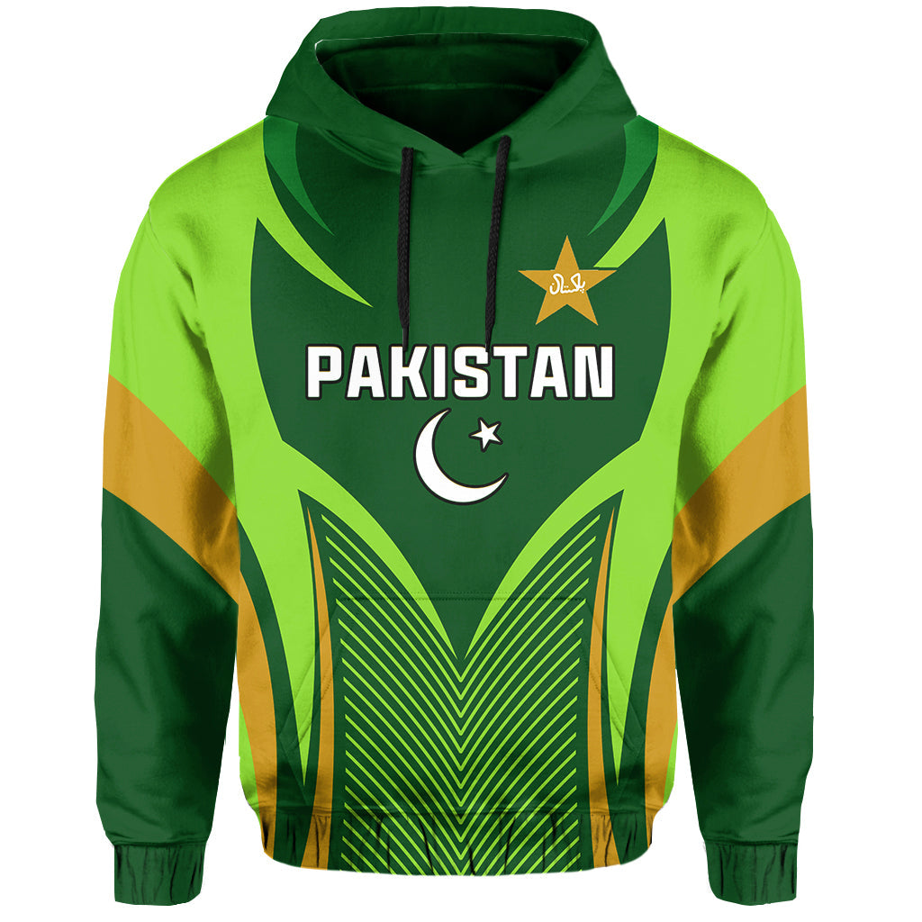 Pakistan Cricket Hoodie Green Shaheens Champion LT13 - Wonder Print Shop