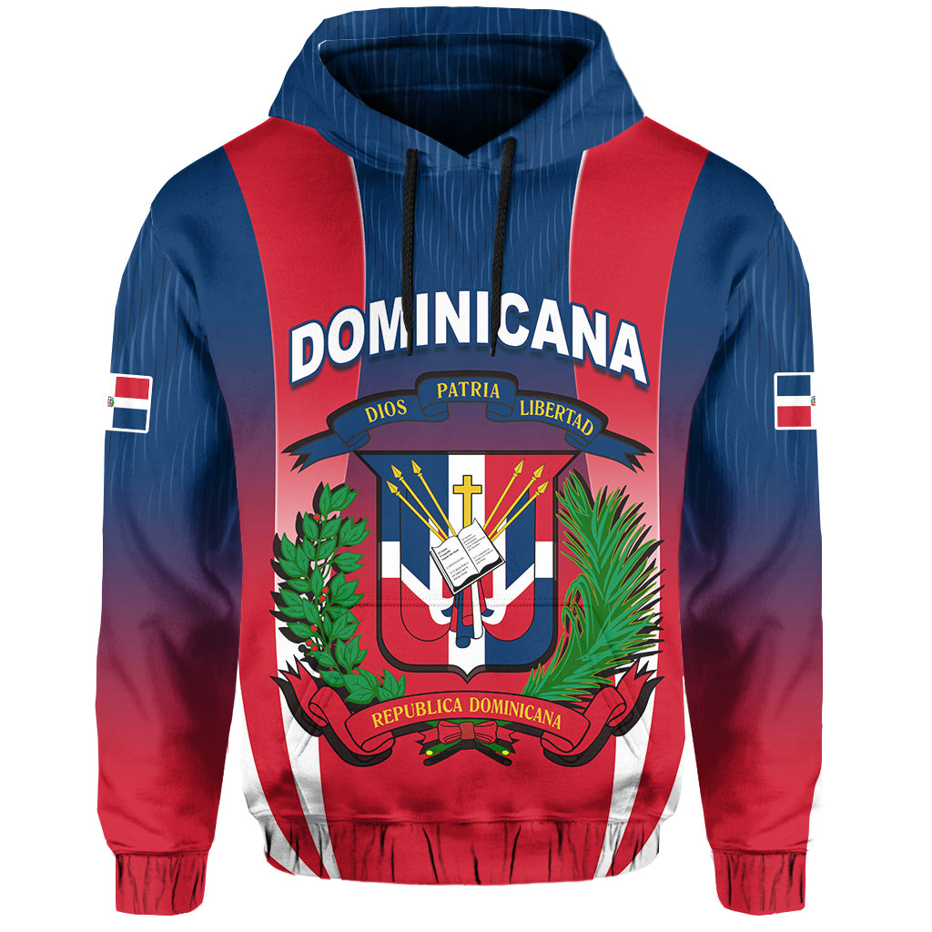 Dominican Republic Hoodie Dominicana Style Sporty LT13 - Wonder Print Shop