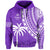 Custom Text and Number Fiji Rugby Sevens Hoodie Fijian 7s Tapa Polynesian Purple LT13 - Wonder Print Shop