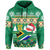 South Africa Christmas Hoodie King Protea Geseende Kersfees - Wonder Print Shop