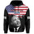 Custom United States Hoodie United States Happy MLK Day Flag Grunge Style - Wonder Print Shop