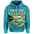 Custom Bahamas Hoodie Bahamian Blue Marlin Merry Christmas - Wonder Print Shop