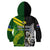 (Custom Personalised) Australia Kangaroos And All Black Rugby Hoodie KID Aboriginal Mix NZ Maori Fern - Wonder Print Shop