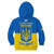 Ukraine Hoodie KID Ukraine Gold Trident Slava Ukraini Blue - Wonder Print Shop