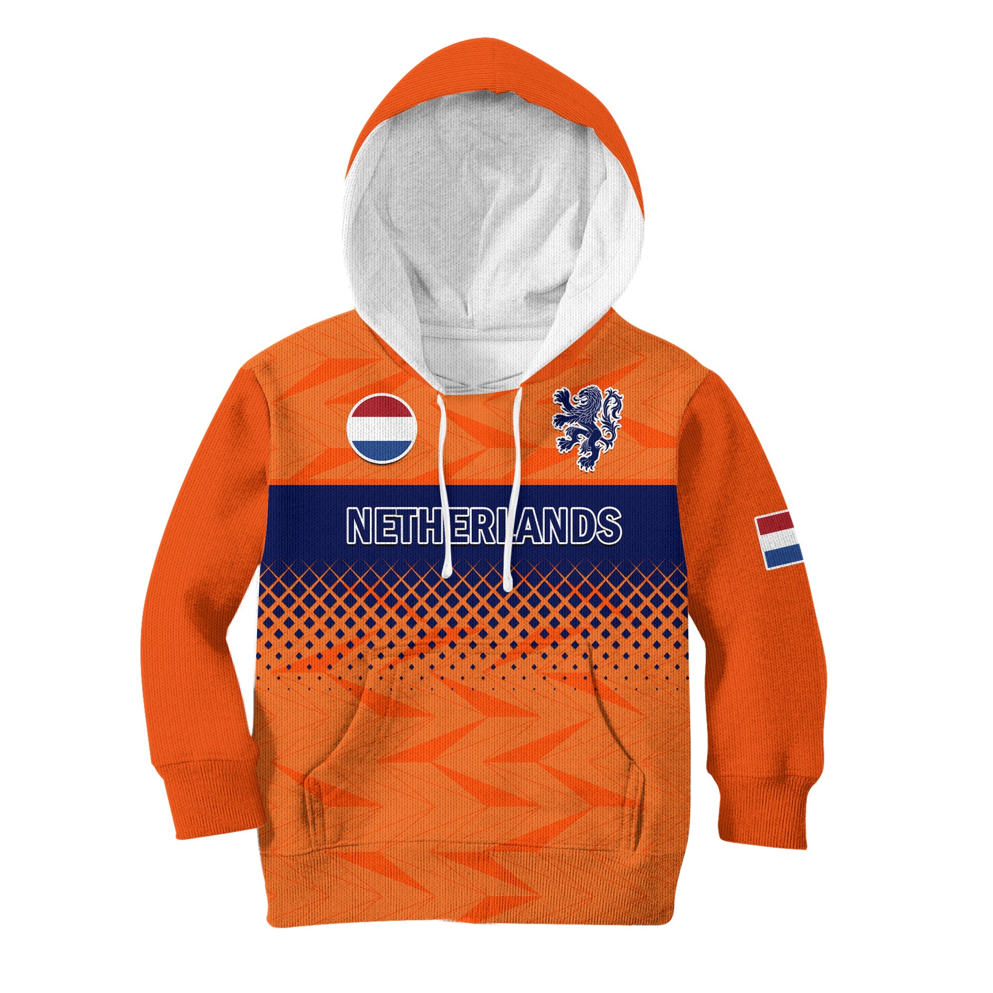 Netherlands Football Hoodie KID Holland World Cup 2022 - Wonder Print Shop