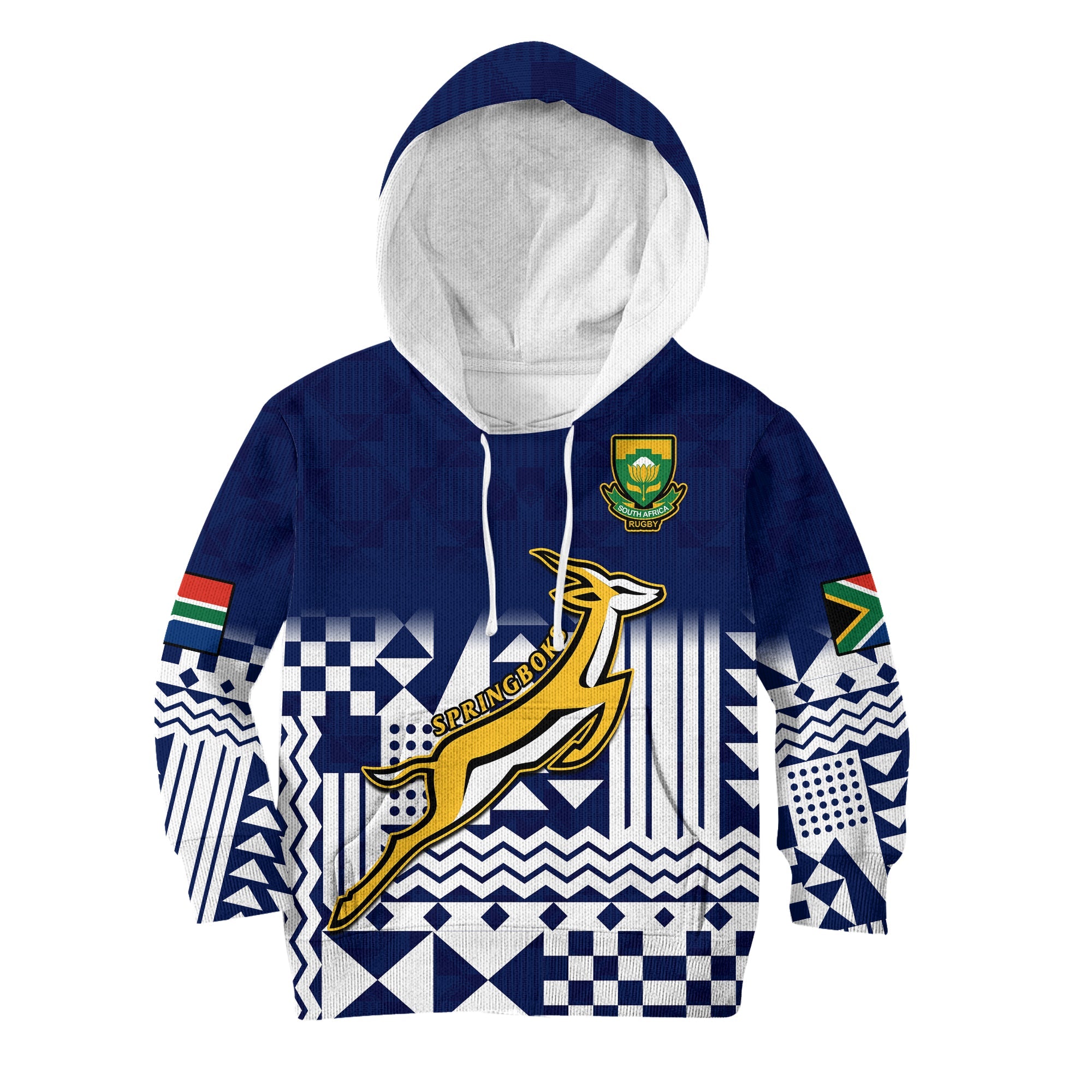 South Africa Rugby Hoodie KID Outgoing Tour Go Springboks - Wonder Print Shop