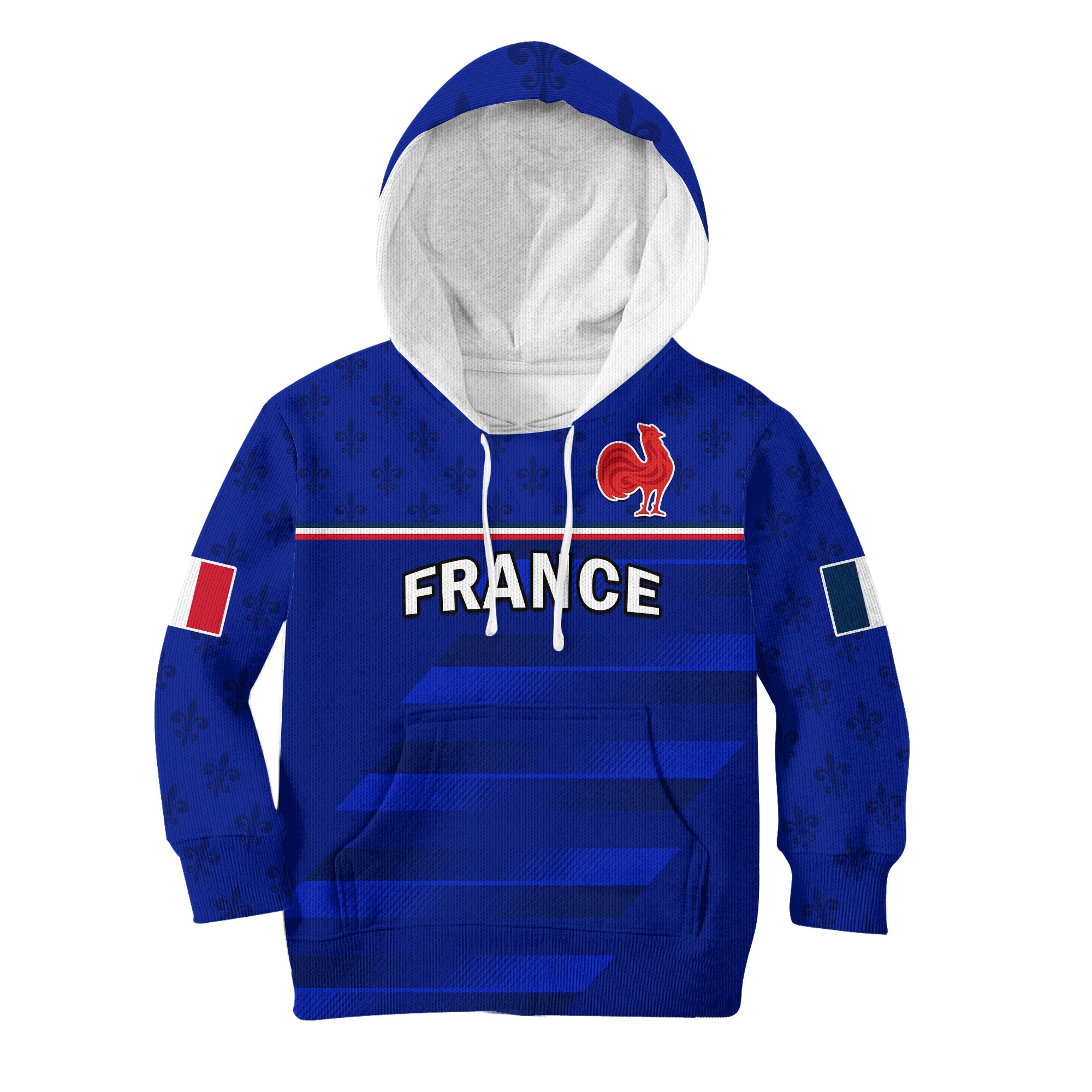 France Rugby Hoodie KID Outgoing Tour Allez Les Bleus - Wonder Print Shop