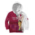 (Custom Text And Number) Qatar Football Hoodie KID Champions Qatari Al Janoub Stadium WC 2022 - Wonder Print Shop