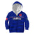 (Custom Text And Number) France Rugby Hoodie KID Outgoing Tour Allez Les Bleus - Wonder Print Shop