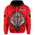 Canada Maple Leaf Hoodie Red Haida Wolf LT13 - Wonder Print Shop