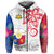 Custom Philippines Hoodie Sun Filipino Polynesian mix Flowers Special Vibe LT13 - Wonder Print Shop