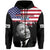 Custom United States Hoodie United States Happy MLK Day Flag Grunge Style - Wonder Print Shop