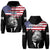 Custom United States Hoodie United States Happy MLK Day Flag Grunge Style - Wonder Print Shop