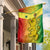 Senegal Flag Lion With Senegal Map Reggae Style - Wonder Print Shop