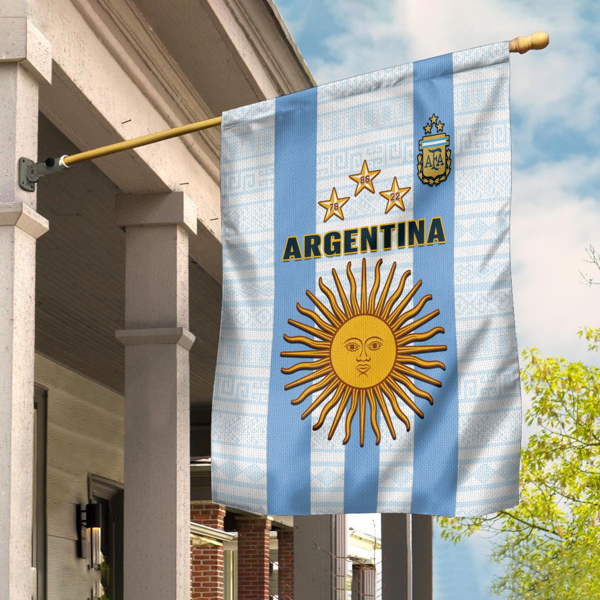 Argentina Football Flag World Cup La Albiceleste 3rd Champions Proud Ver.01 - Wonder Print Shop