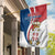 Serbia Flag Happy Serbian Statehood Day With Coat Of Arms - Wonder Print Shop