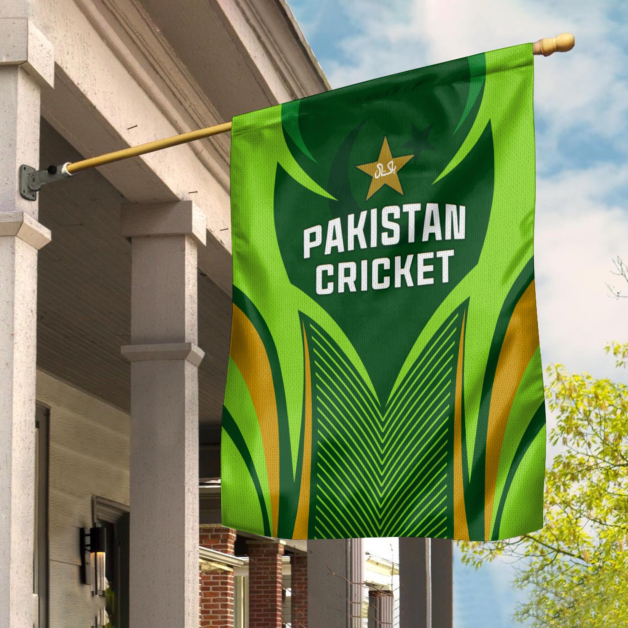 Pakistan Cricket Flag Green Shaheens Champion LT13 - Wonder Print Shop