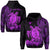 Custom Hawaii Polynesian Hoodie Purple Sea Turtles Hawaiian LT13 - Wonder Print Shop