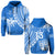 Custom Text and Number Fiji Rugby Sevens Hoodie Fijian 7s Tapa Polynesian Blue Ver.01 LT13 - Wonder Print Shop