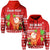 Custom Mele Kalikimaka Hoodie Santa Claus Hawaii Christmas LT13 - Wonder Print Shop