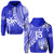 Custom Text and Number Fiji Rugby Sevens Hoodie Fijian 7s Tapa Polynesian Blue Ver.02 LT13 - Wonder Print Shop