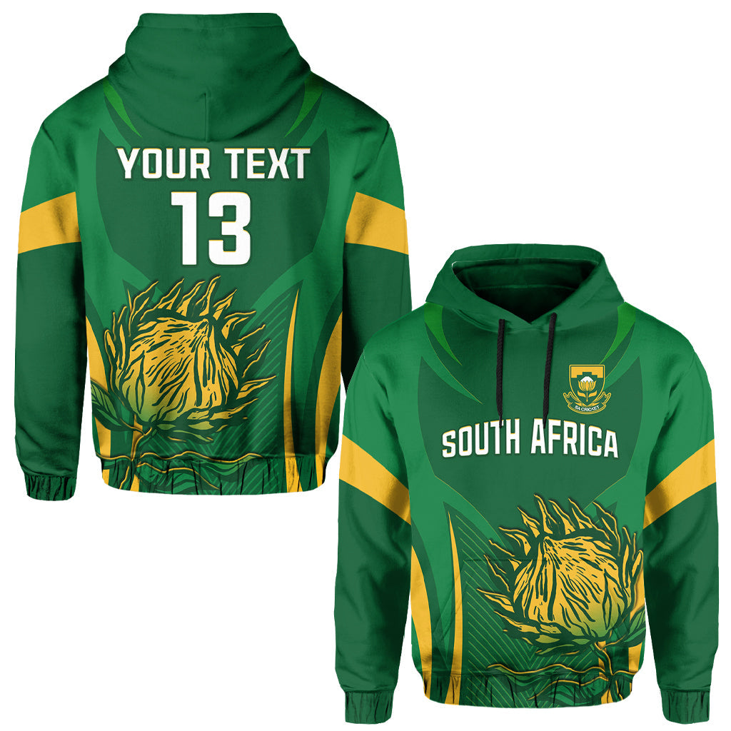 Custom South Africa CrickeHoodie Proteas Champion LT13 - Wonder Print Shop